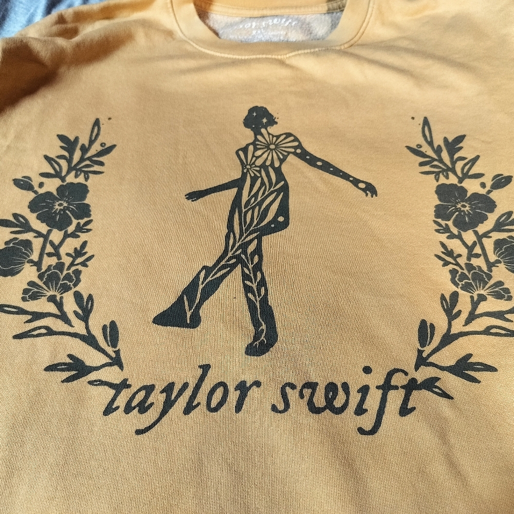 Taylor Swift folklore mirrorball "still on that tightrope" Crewneck, XXL